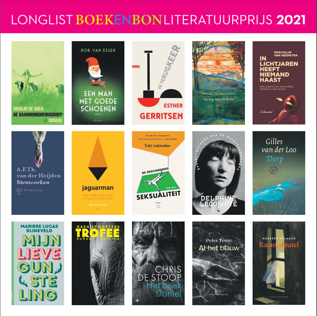 Longlist boekenbonliteratuurprijs 2021